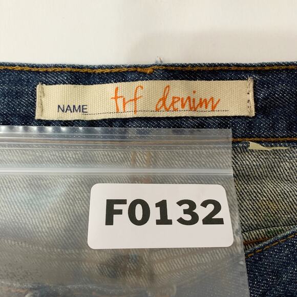 Zara 8 TRF Womens Denim Knee Length Skirt 90s Retro Pencil - Picture 3 of 9